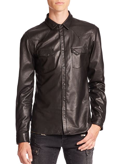 mens t shirt with leather|men's lightweight leather shirt.